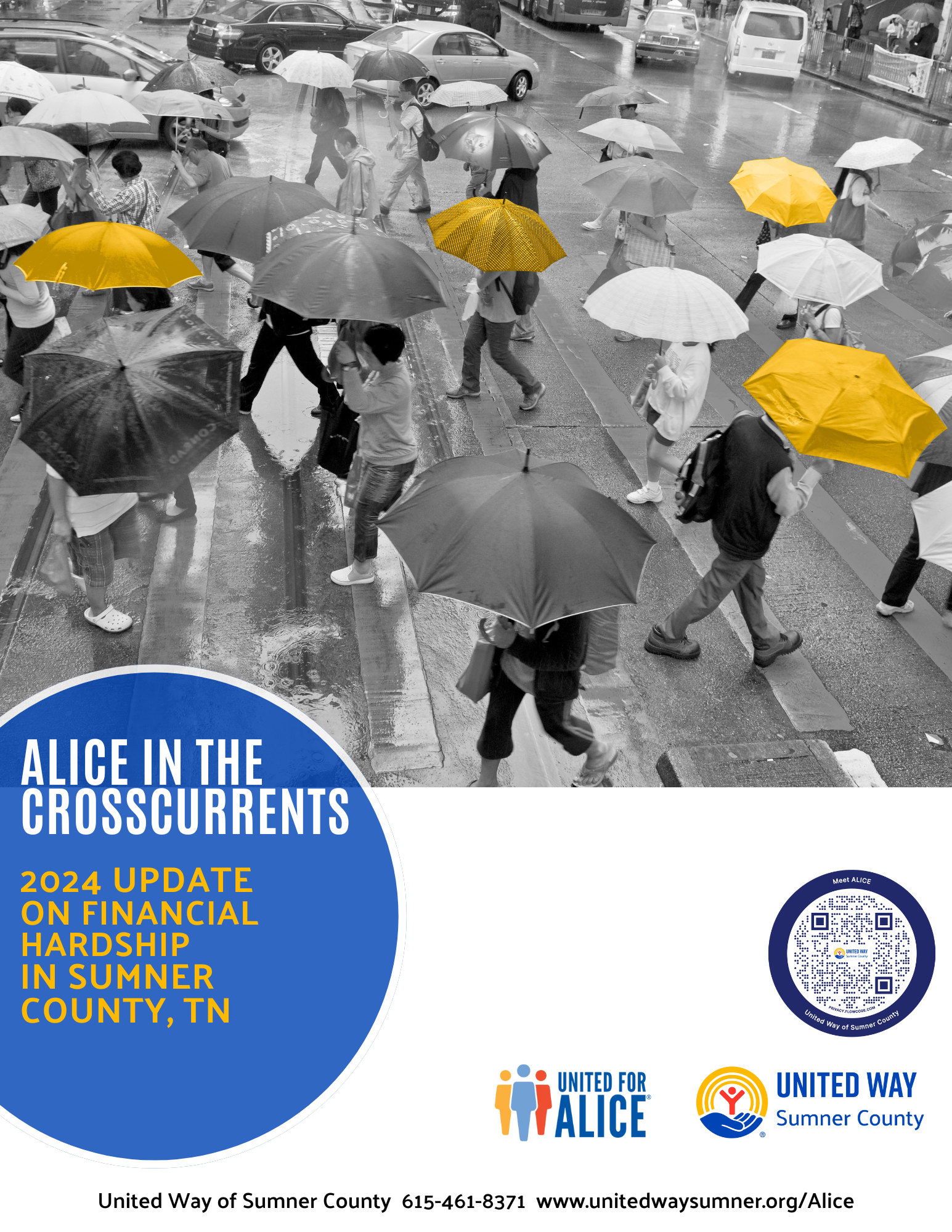 cover of 2024 ALICE in the Crosscurrents Sumner County summary report