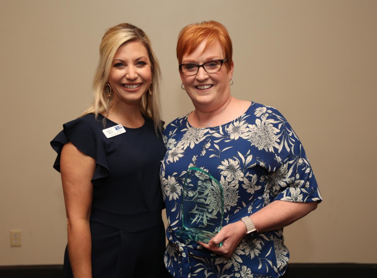 Primrose School of Hendersonville and Lynn Johnson were honored by Chief Development Officer Erin Birch as UWSC's Newcomer of the Year after joining the organization as a Presenting Sponsor of the Bloomin' Bash Gala and serving as a member of the Gala organizing committee.