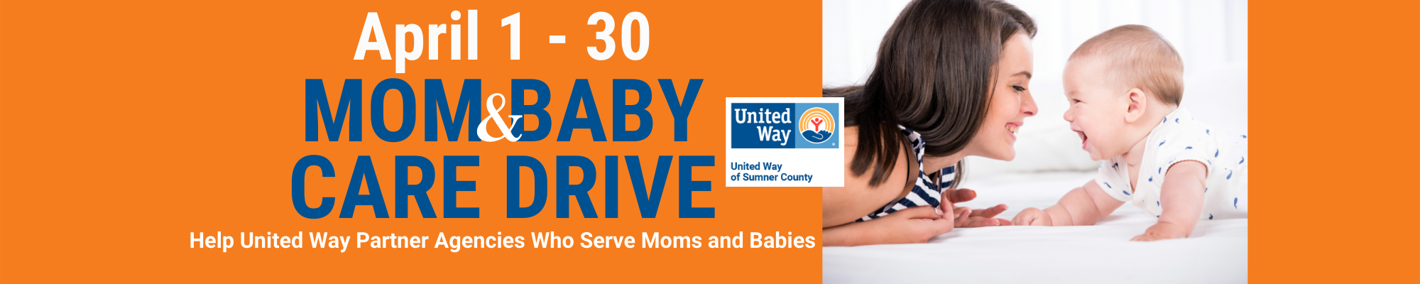 2022 Mom & Baby Care Drive Event Header