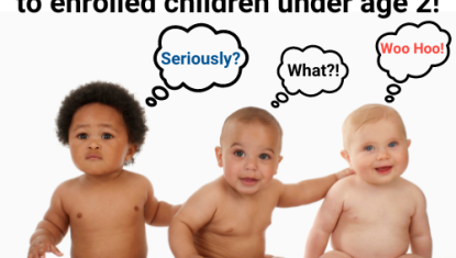 3 babies with thoughts about free diapers