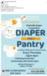 Unlimited Potential Diaper Pantry