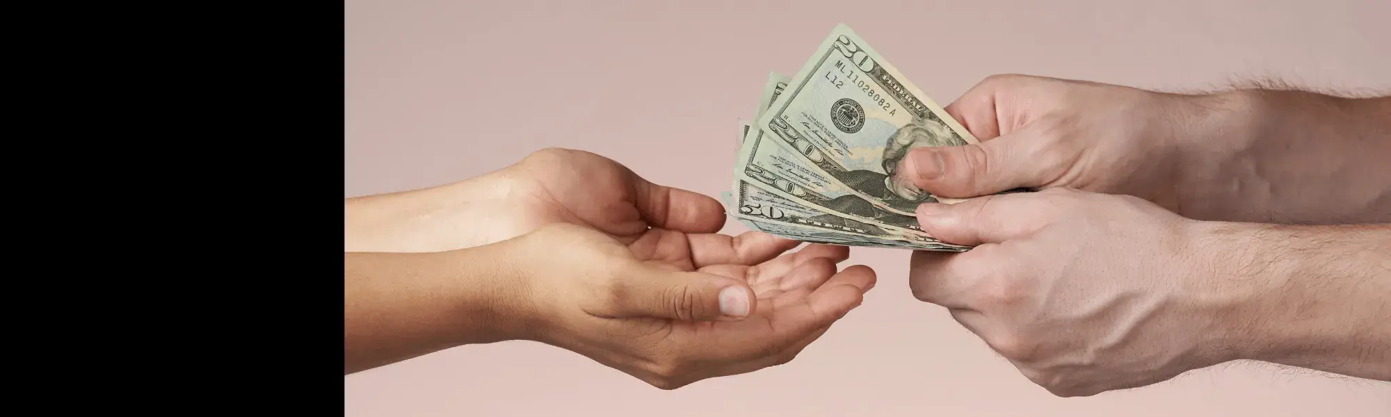someone handing out money