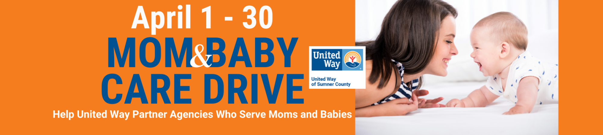 2022 Mom & Baby Care Drive Event Header